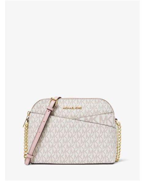 bolsa michael kors jet set travel vanilla|Jet Set Travel Medium Logo Dome Crossbody Bag .